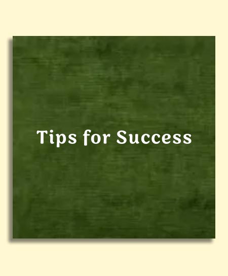 Tips for Success